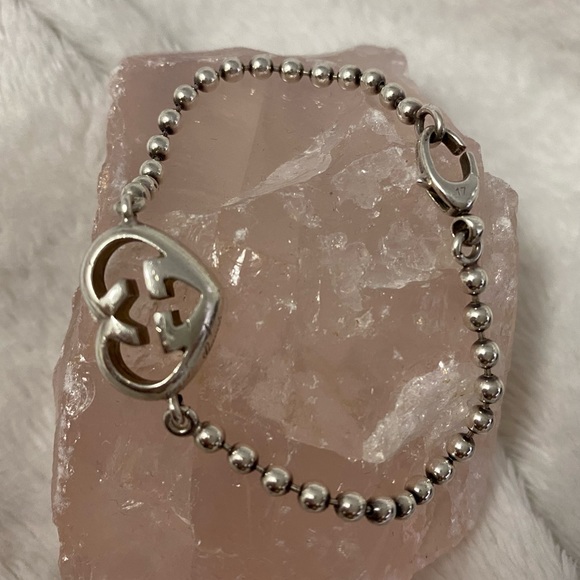Gucci GG Heart Ball-chain Bracelet in Silver - Picture 2 of 7